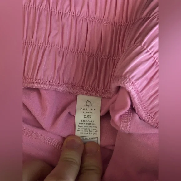 Offline By Aerie Pink Boxing Shorts Women’s Size XL - Picture 6 of 6